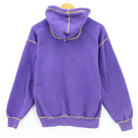 Vintage Sportco Authentic Hoodie Women's Purple Pullover Western Embroidered M - Picture 6 of 8